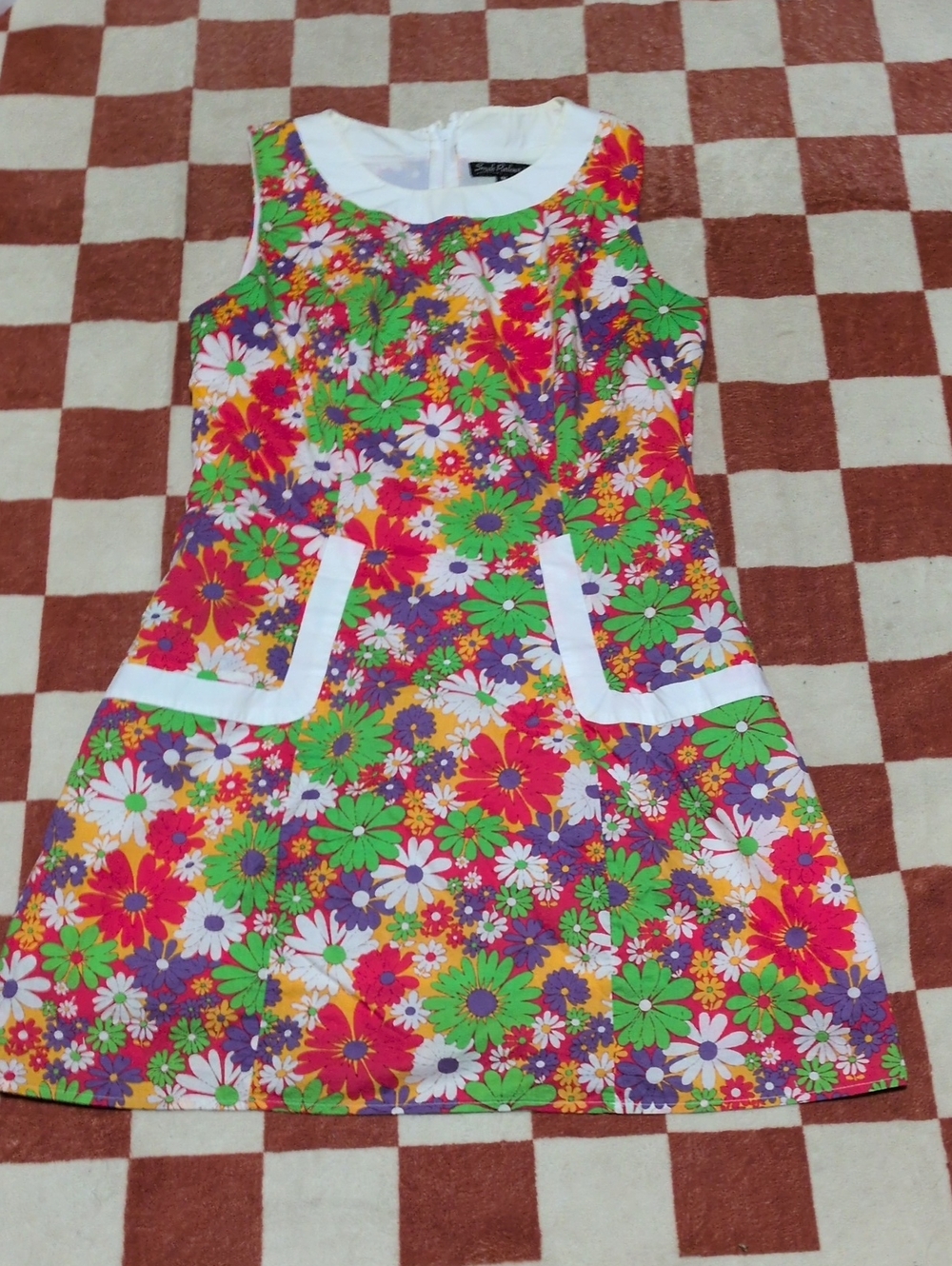 Floral Mod Style 60s Revival Dress